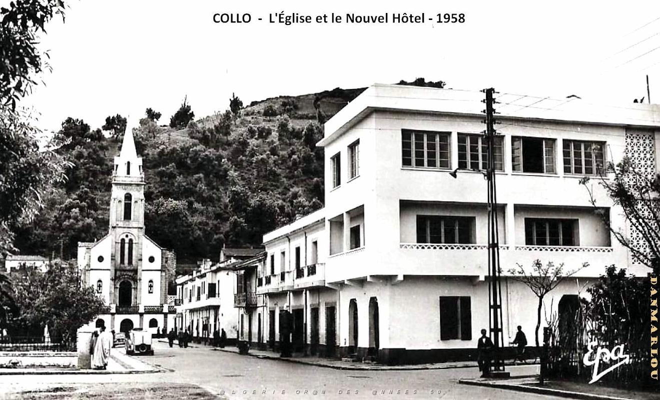 Collo - Eglise et Nouvel Hotel - 1958.jpg